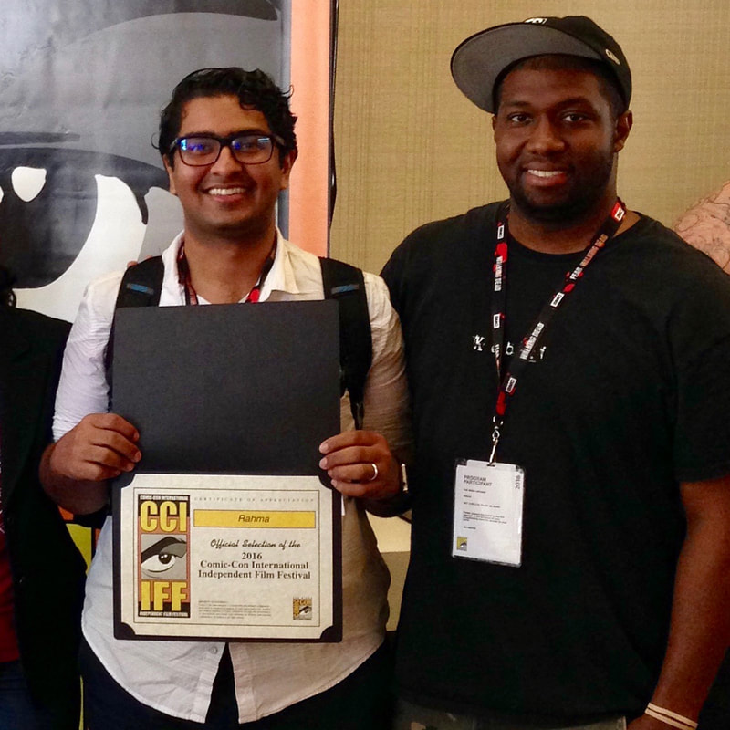 Picture of Rakan Sindi and Kali Baker-Johnson at Comic Con International Independent Film Festival
